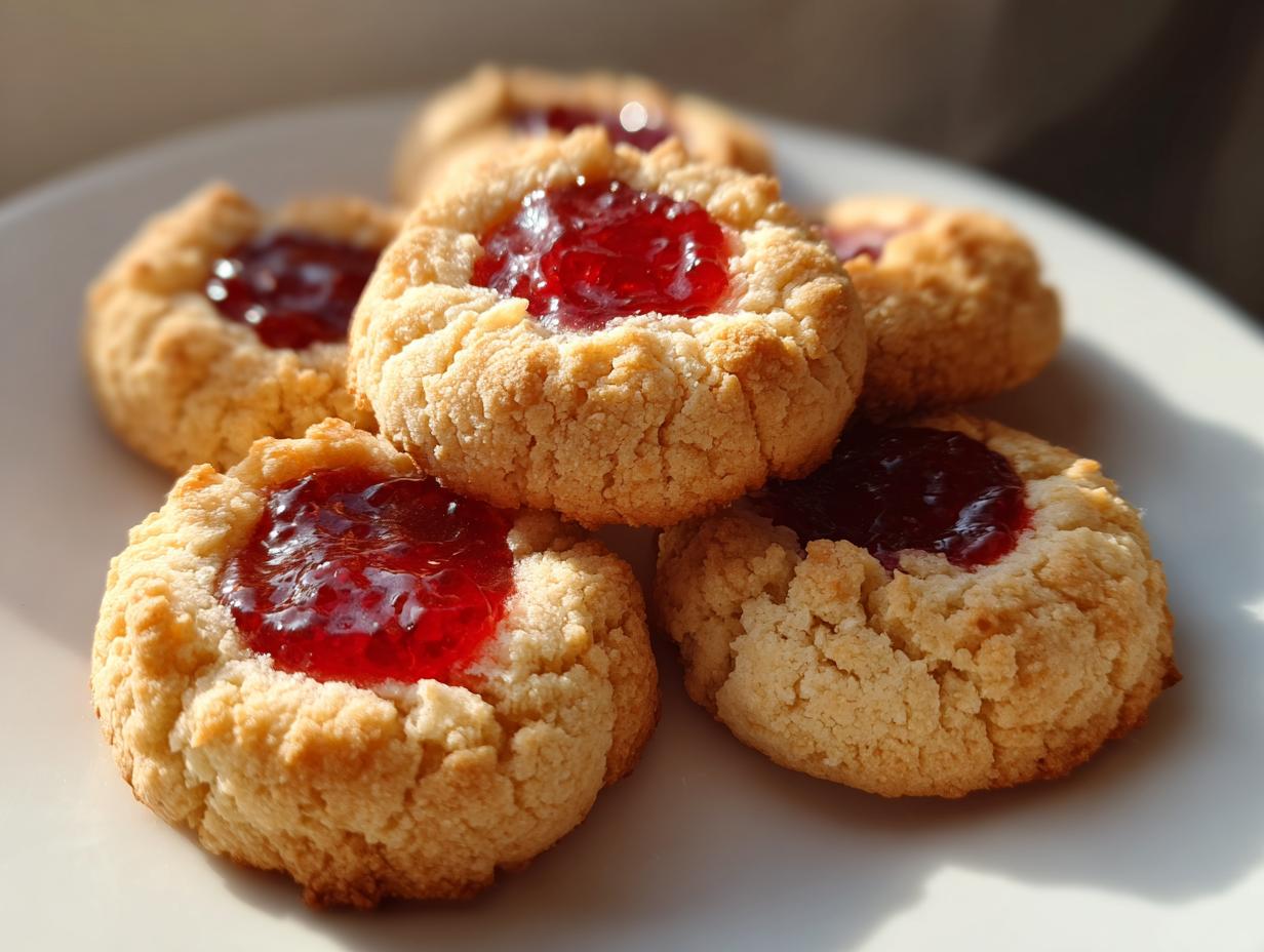 5 Irresistible Sugar Free Thumbprint Cookies with Jam (Guilt-Free)
