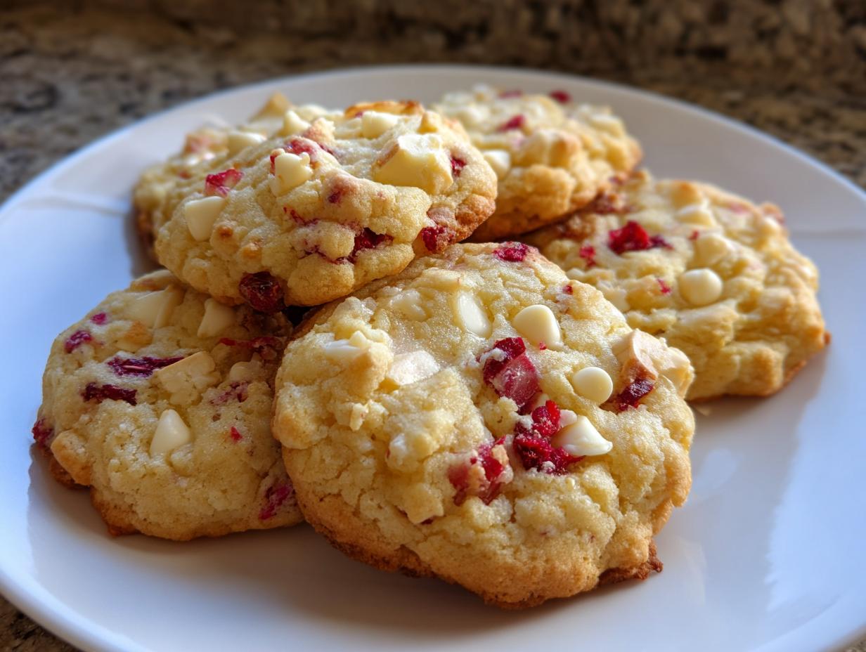“5-Star Sugar Free White Chocolate Raspberry Cookies (Keto)”