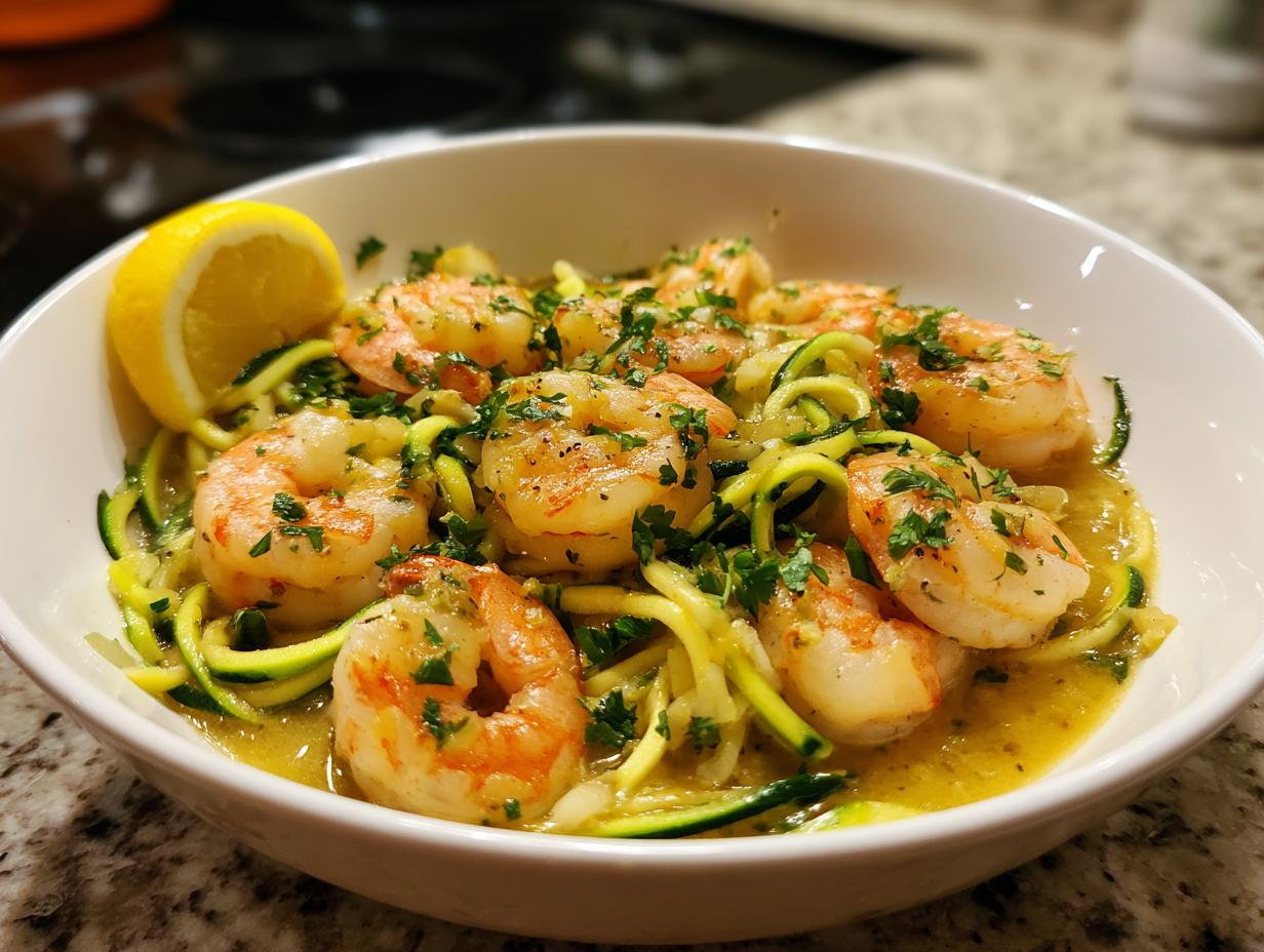 20-Minute Zucchini Noodle Shrimp Scampi: Crave-Worthy Low Carb